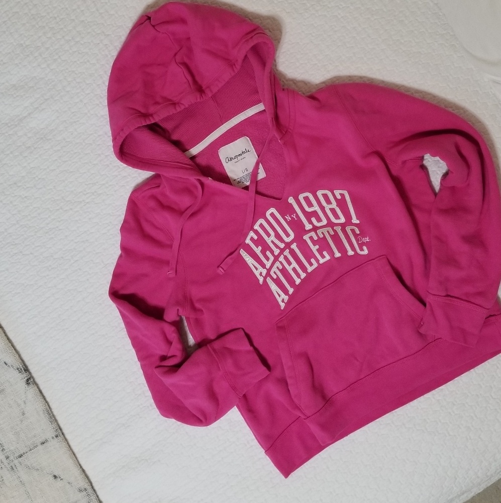 💓Pink Aeropostale Pullover Hoodie size L